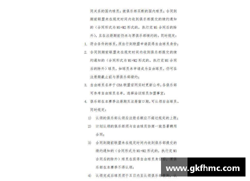 CBA球员规定与细则详解